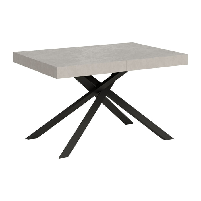 Tavolo allungabile 80x120/204 cm Karida Cashmere gambe antracite