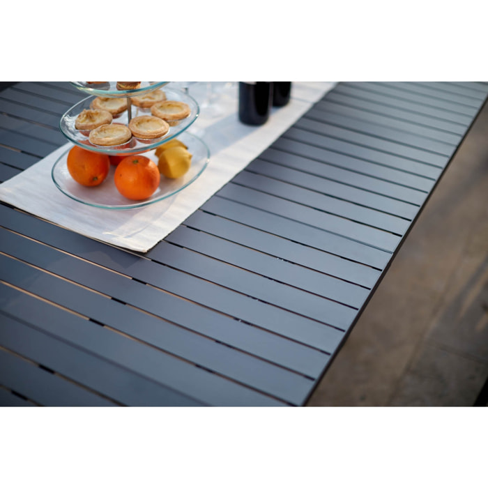 Console extensible aluminium 2-12pl + housse DANTE