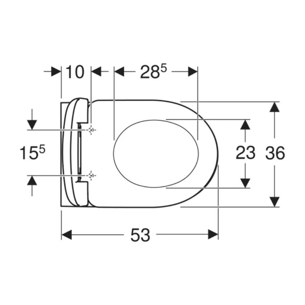 Selnova ensemble WC suspendu avec abattant, blanc (501.752.00.1)
