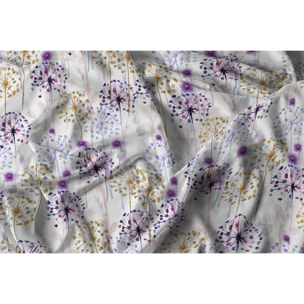PARURE COPRIPIUMINO MATRIMONIALE WATERCOLOR STAMPA DIGITALE -100% cotone Made in Italy