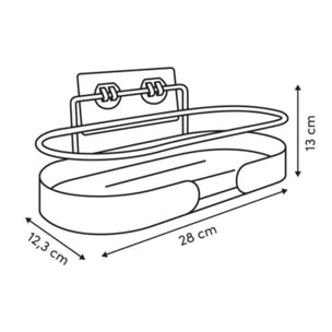 Étagère de douche Argileo rectangulaire 1 niveau beige