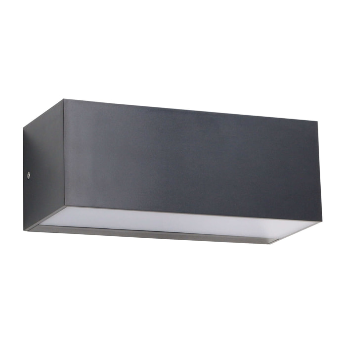 Forlight Ara big aplique exterior de empotrable de pared para bombilla E27 en color gris