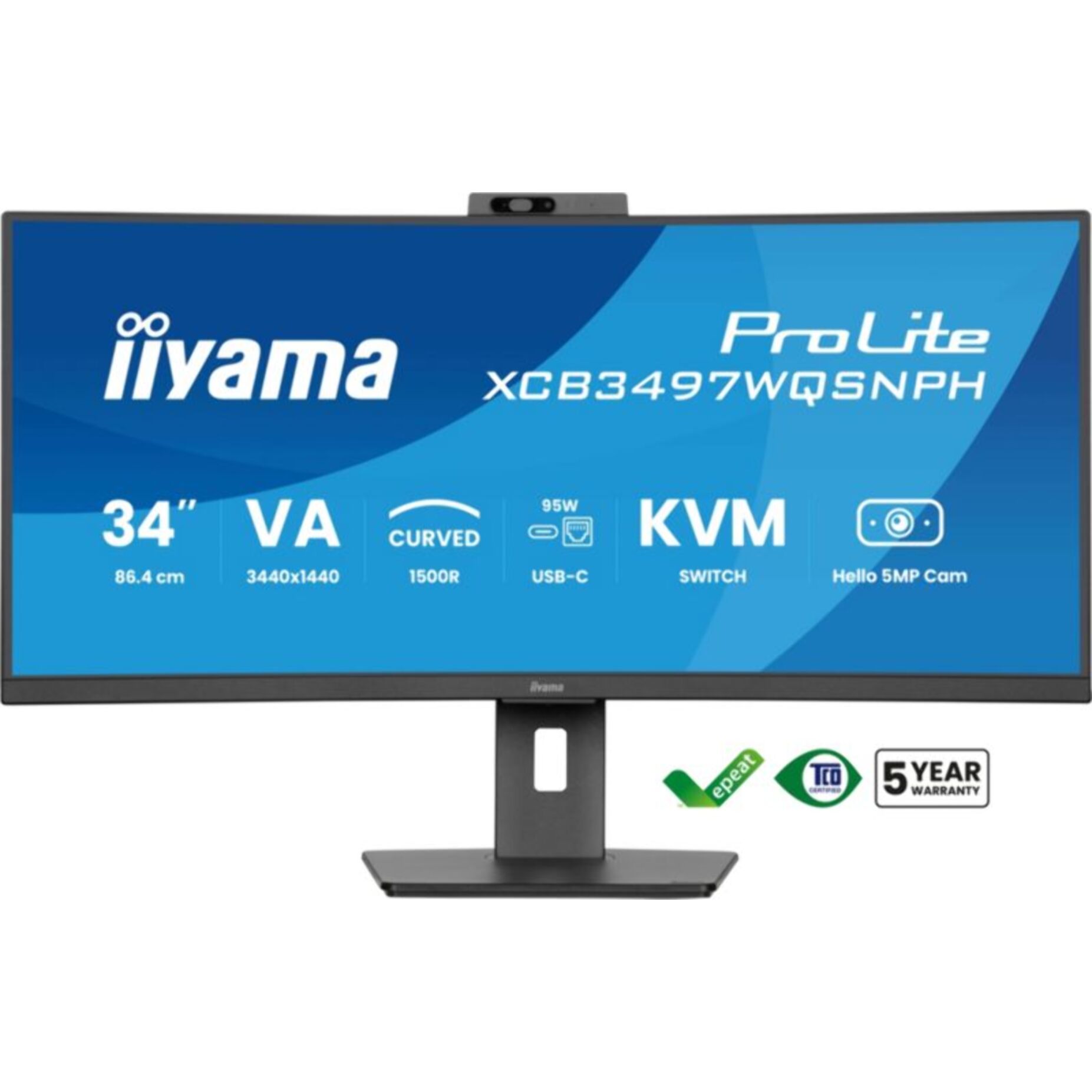 Ecran PC IIYAMA PROLITE XCB3497WQSNPH-B1 34'' VA