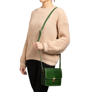 Borsa a tracolla  da donna In Vera pelle Made in Italy 20x16x7 cm