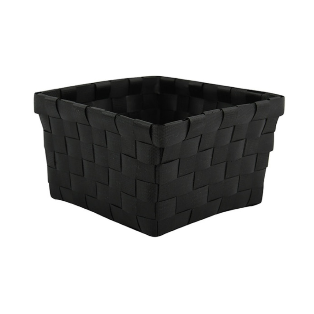 Panier de rangement 14x14x9cm Noir MSV