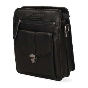 Borsa a tracolla  da uomo In Vera pelle Made in Italy 22,5x18x9 cm