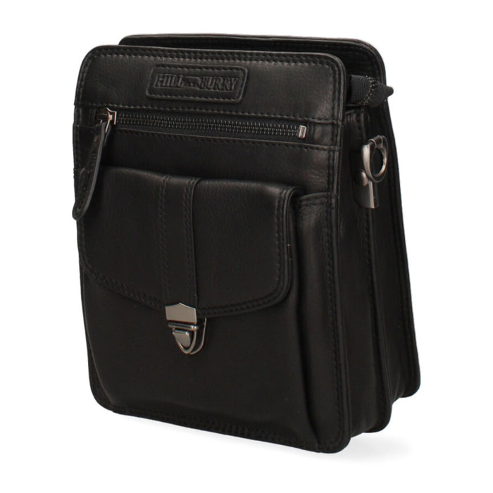 Borsa a tracolla  da uomo In Vera pelle Made in Italy 22,5x18x9 cm