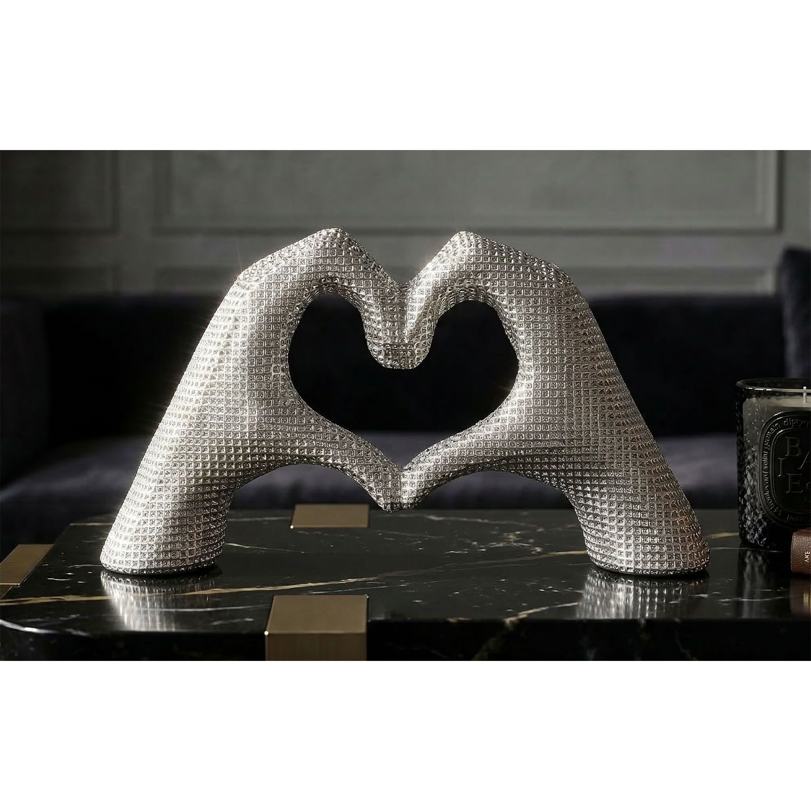 SCULTURA LOVER SILVER CM 25X7,5X13,5