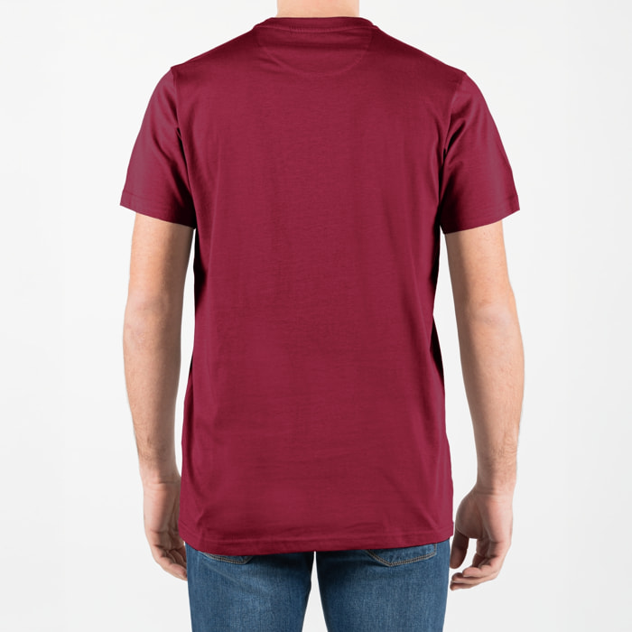 T-shirt basic con logo ricamato