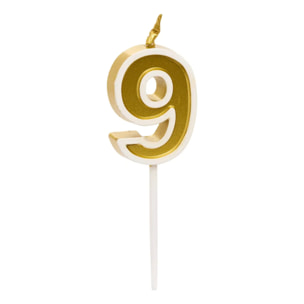Bougie d'anniversaire Numéro 9