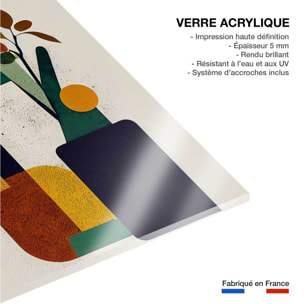 Tableau bouteille et plante  Tableau plexiglas