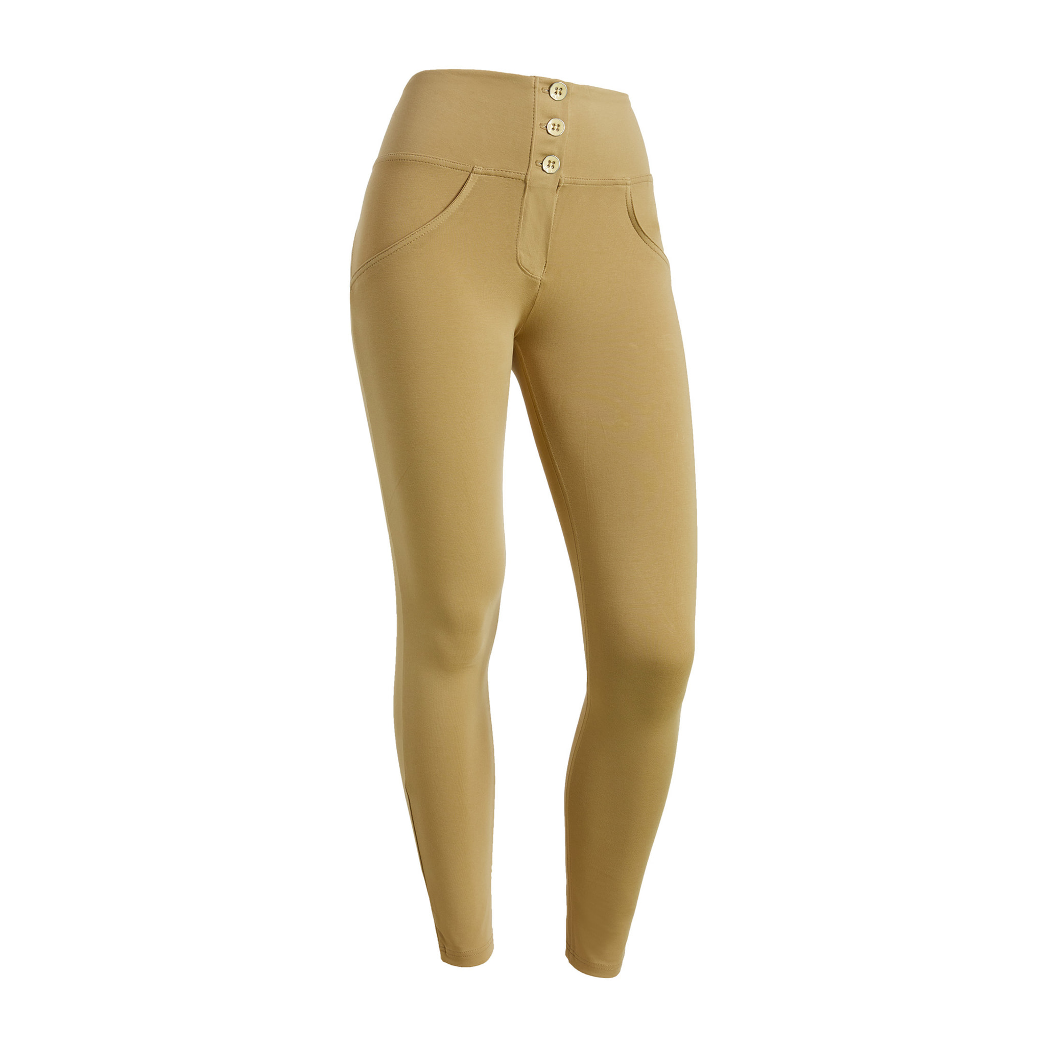 Pantaloni push up WR.UP® clessidra a vita alta in cotone