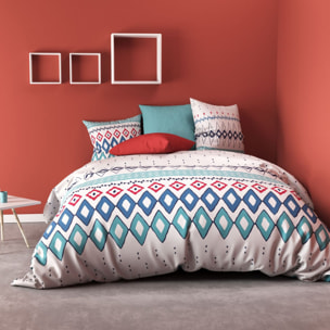 Parure Housse De Couette 3pcs 100% coton 57fils PointillÉ