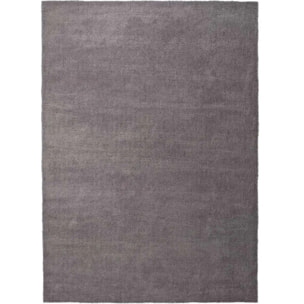 SHANGHAI Alfombra shaggy lisa gris, varias medidas disponibles.