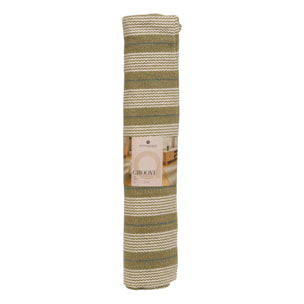 Tapis Groove 170x120cm rayé vert