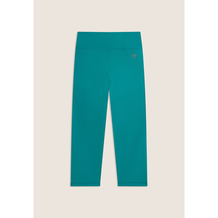 Leggings corsaro vita alta in tessuto tecnico quick dry