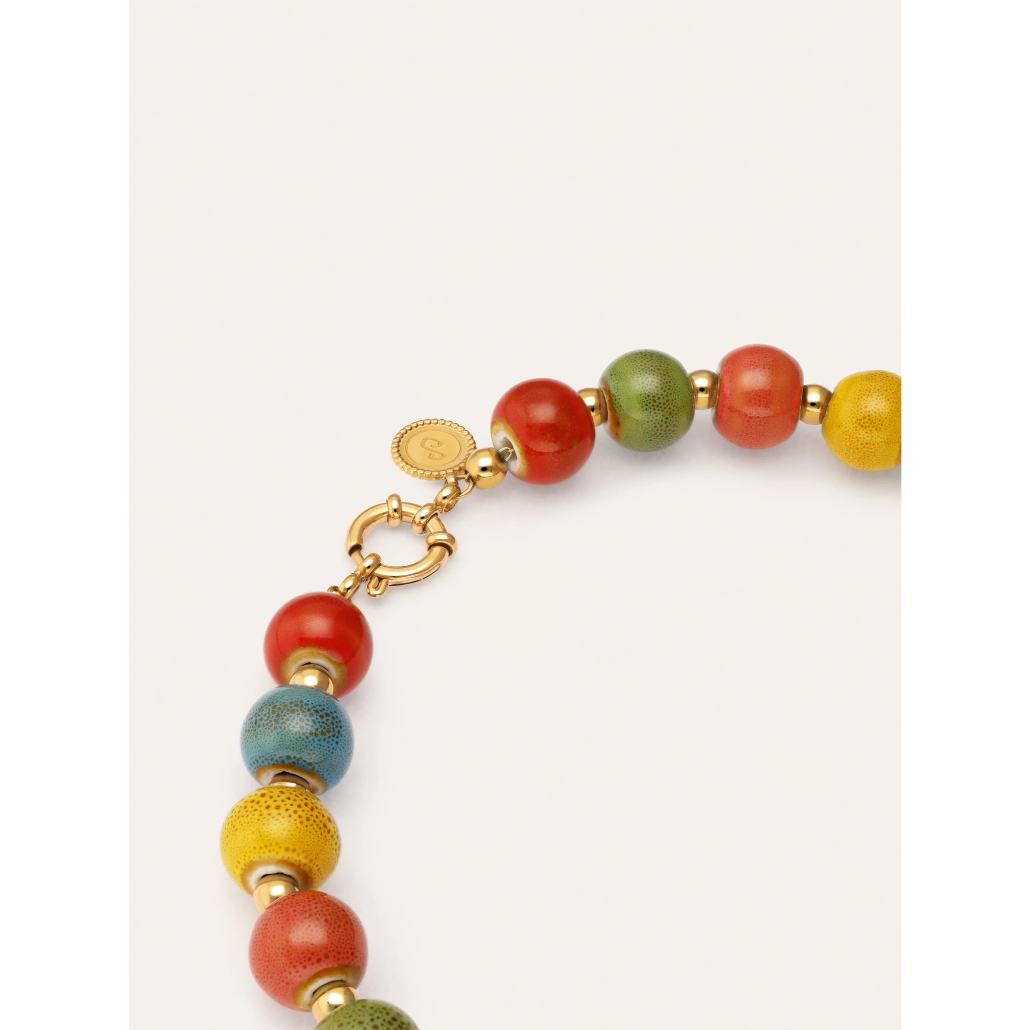 Collar Canela Acero Baño Oro