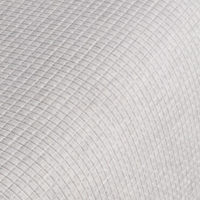 Jeté de lit BRENNE - coton et polyester - gris