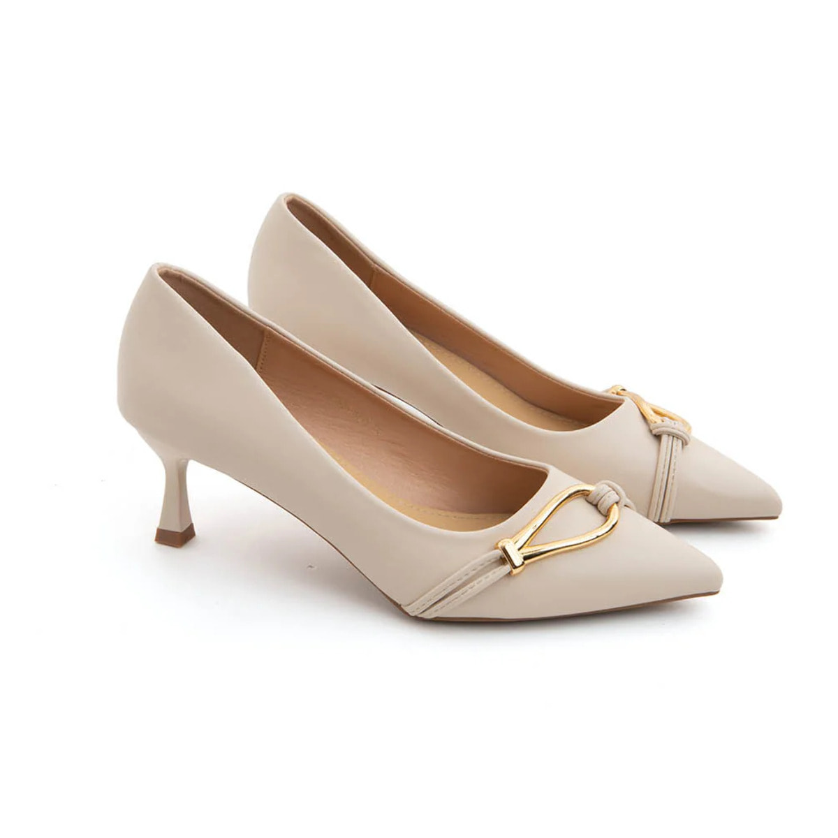 Decolleté golden touch - BEIGE