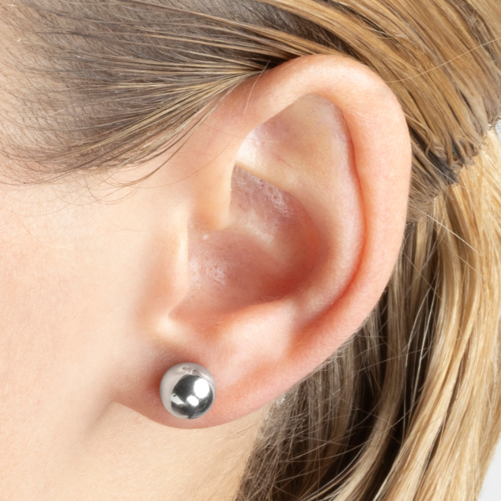 Pendientes acabado plata