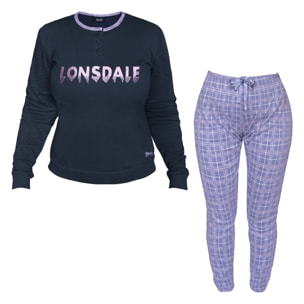 Pigiama Sleepwear Donna LONSDALE Caldo Cotone Interlock