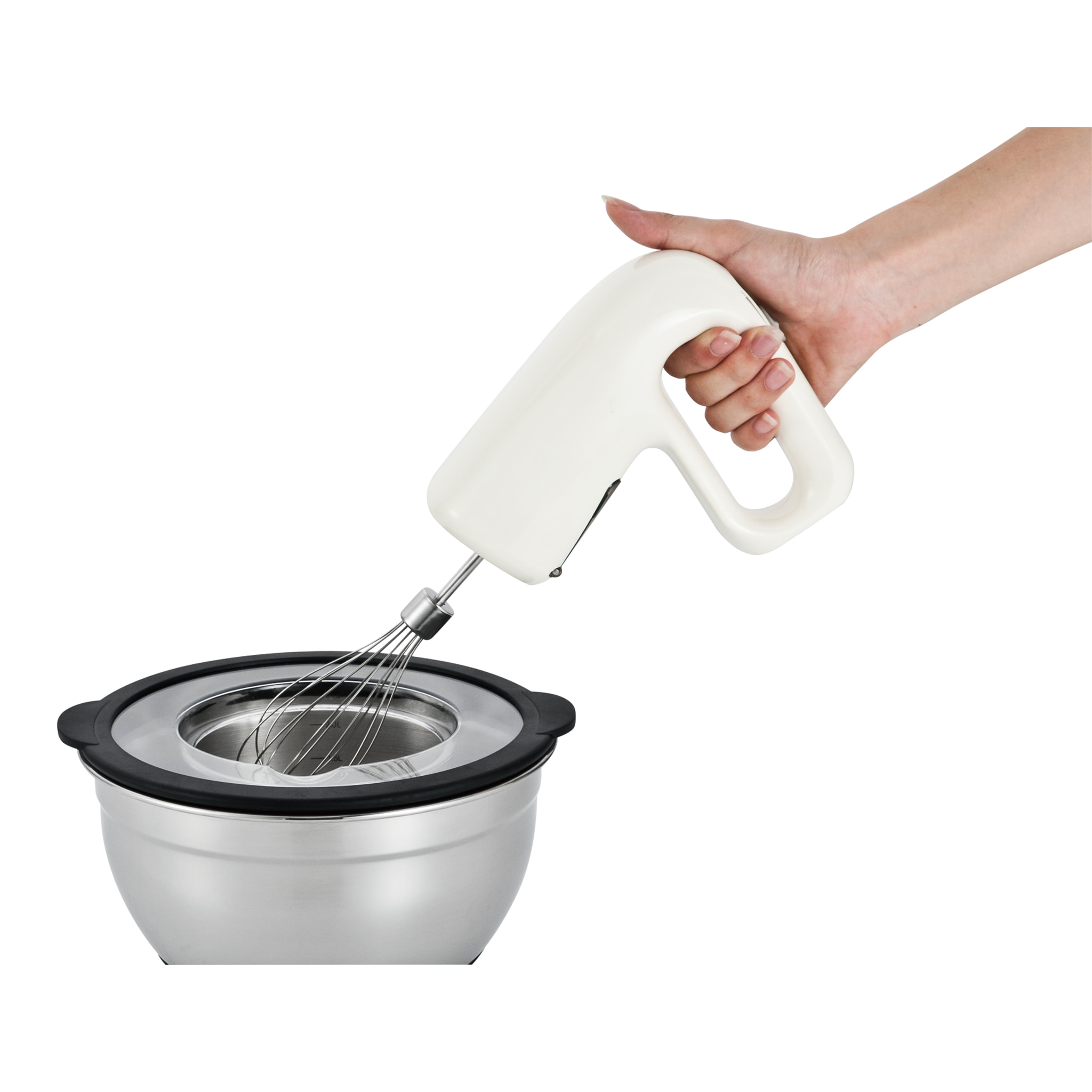 Set 3 bols mélangeurs inox noir