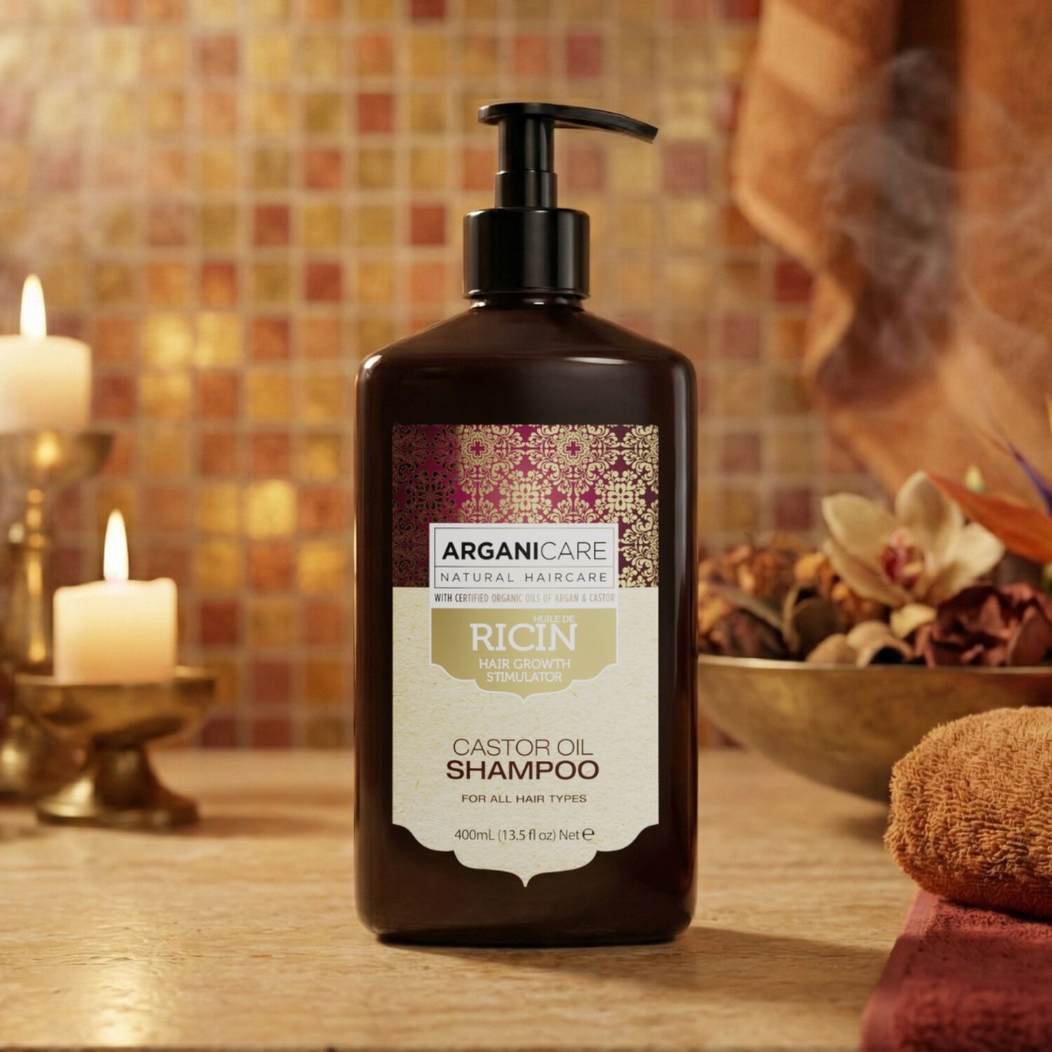 Huile de Ricin - Shampooing Accélérateur de Croissance 400 ml