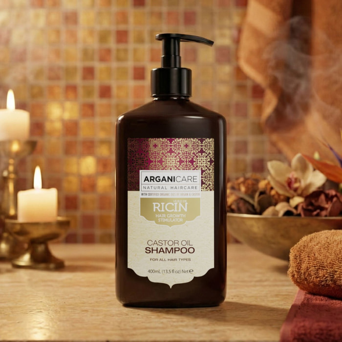 Huile de Ricin - Shampooing Accélérateur de Croissance 400 ml