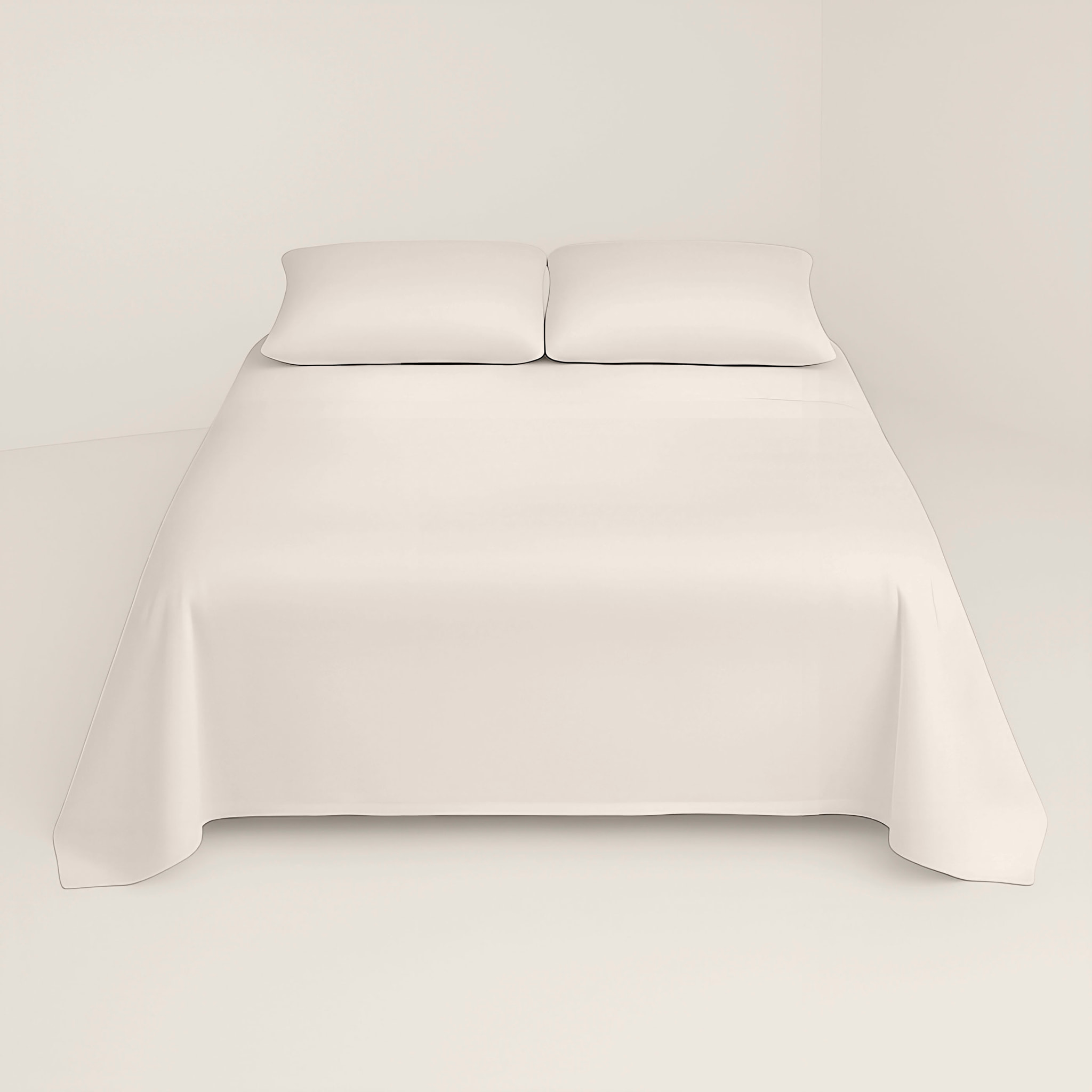 Juego de Sábanas Lisas - 100% Microfibra - Incluye 1 o 2 Fundas de Almohada + 1 Sábana Bajera - Piedra