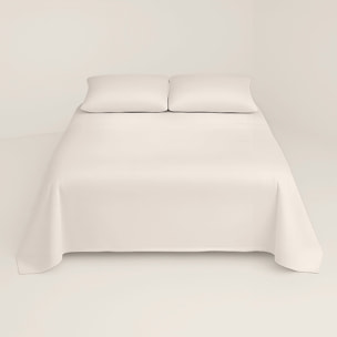 Juego de Sábanas Lisas - 100% Microfibra - Incluye 1 o 2 Fundas de Almohada + 1 Sábana Bajera - Piedra