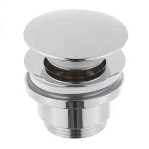 Bonde clic-clac G 5/4" pour lavabo avec trop-plein – laiton chromé – SAT