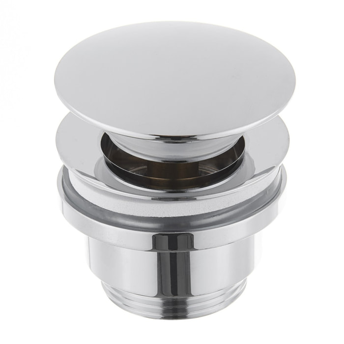 Bonde clic-clac G 5/4" pour lavabo avec trop-plein – laiton chromé – SAT