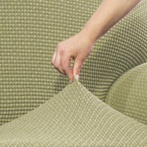 Funda para Chaise Longue derecho (visto de frente) brazo corto SÚPER ELÁSTICA modelo HELENA