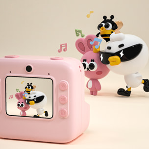 Fotocamera digitale K27 con foto da 40mpx e video FHD per bambini. Stampa istantanea delle tue foto preferite. Con flash.