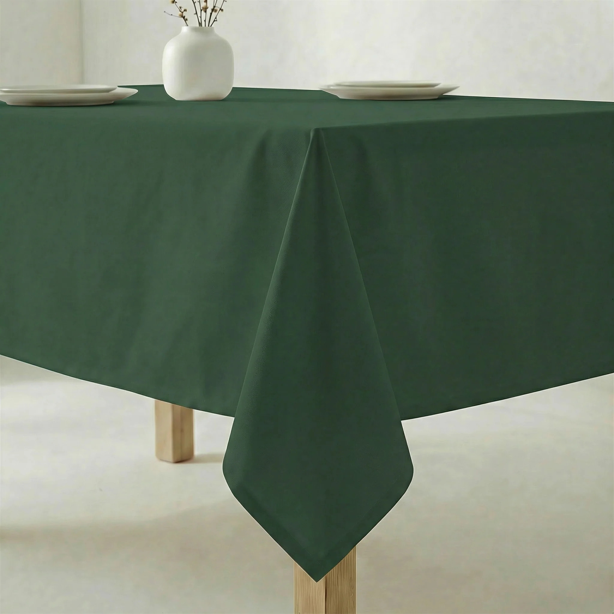 Nappe antitache au toucher tissu imperméable Vert foncé