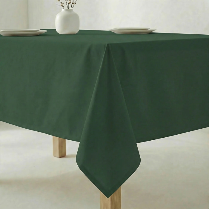 Nappe antitache au toucher tissu imperméable Vert foncé