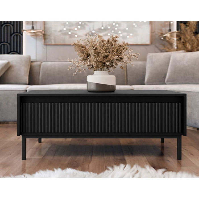 Girona - table basse - noir - 100 cm - Noir