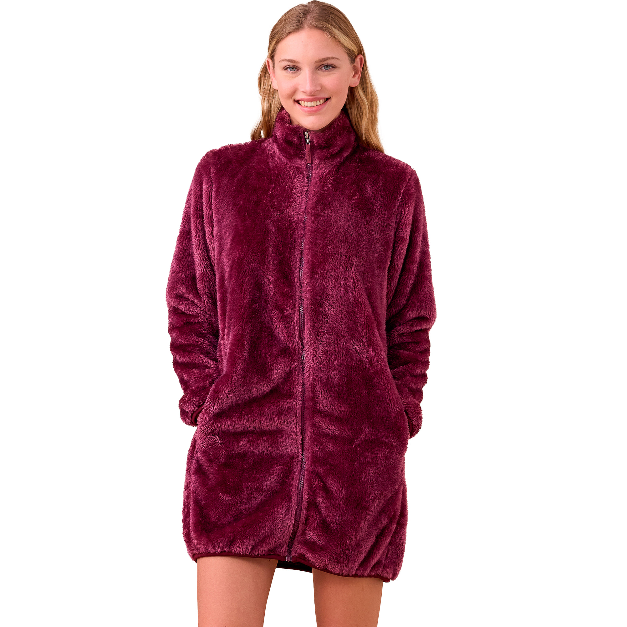 Vestaglia donna eco pelliccia articolo unito. Noidinotte