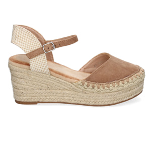 Sandalia de Cuña de Yute para Mujer, Comodas y Elegantes con Detalles Trenzados