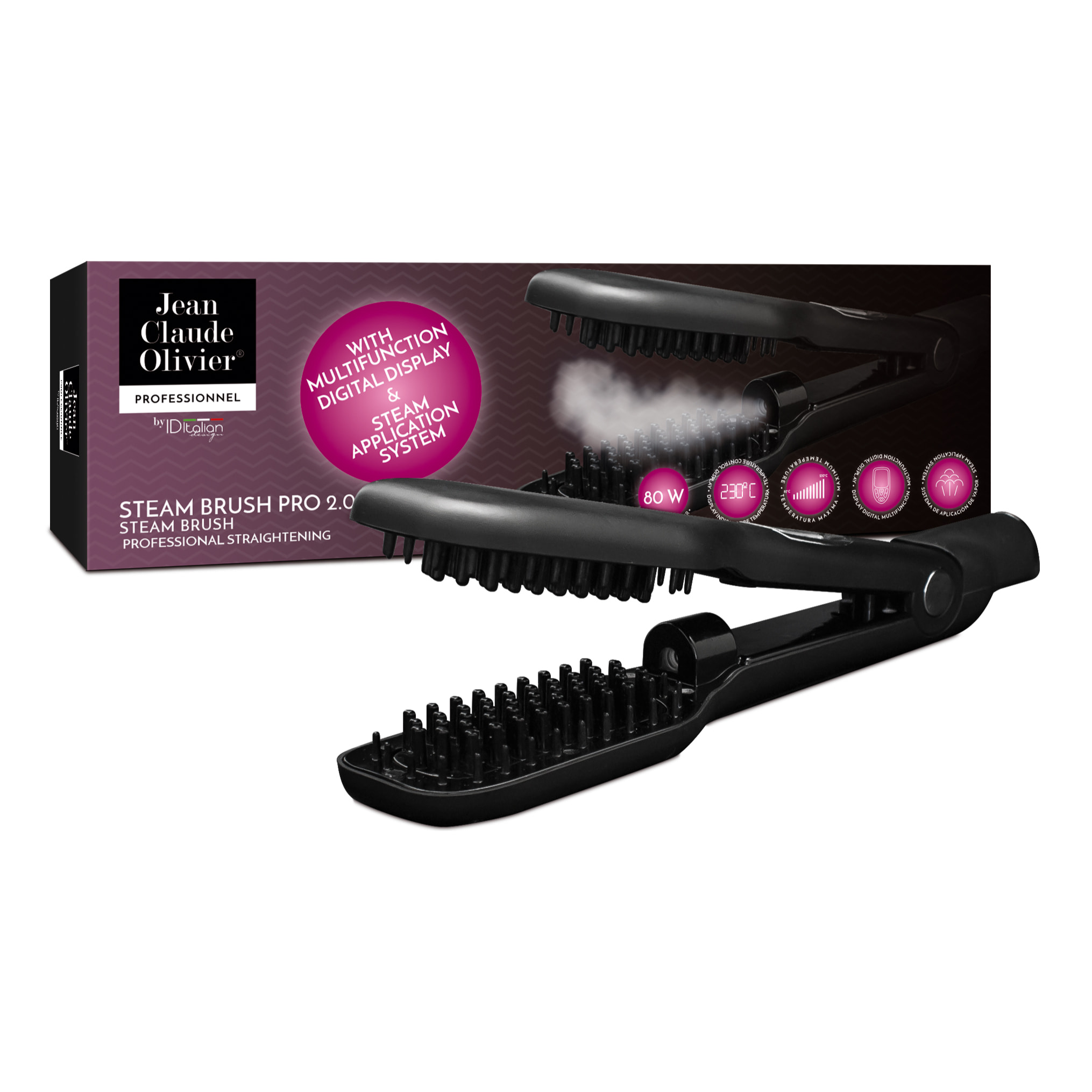 Spazzola Lisciante Con Vapore Steam Brush 2.0