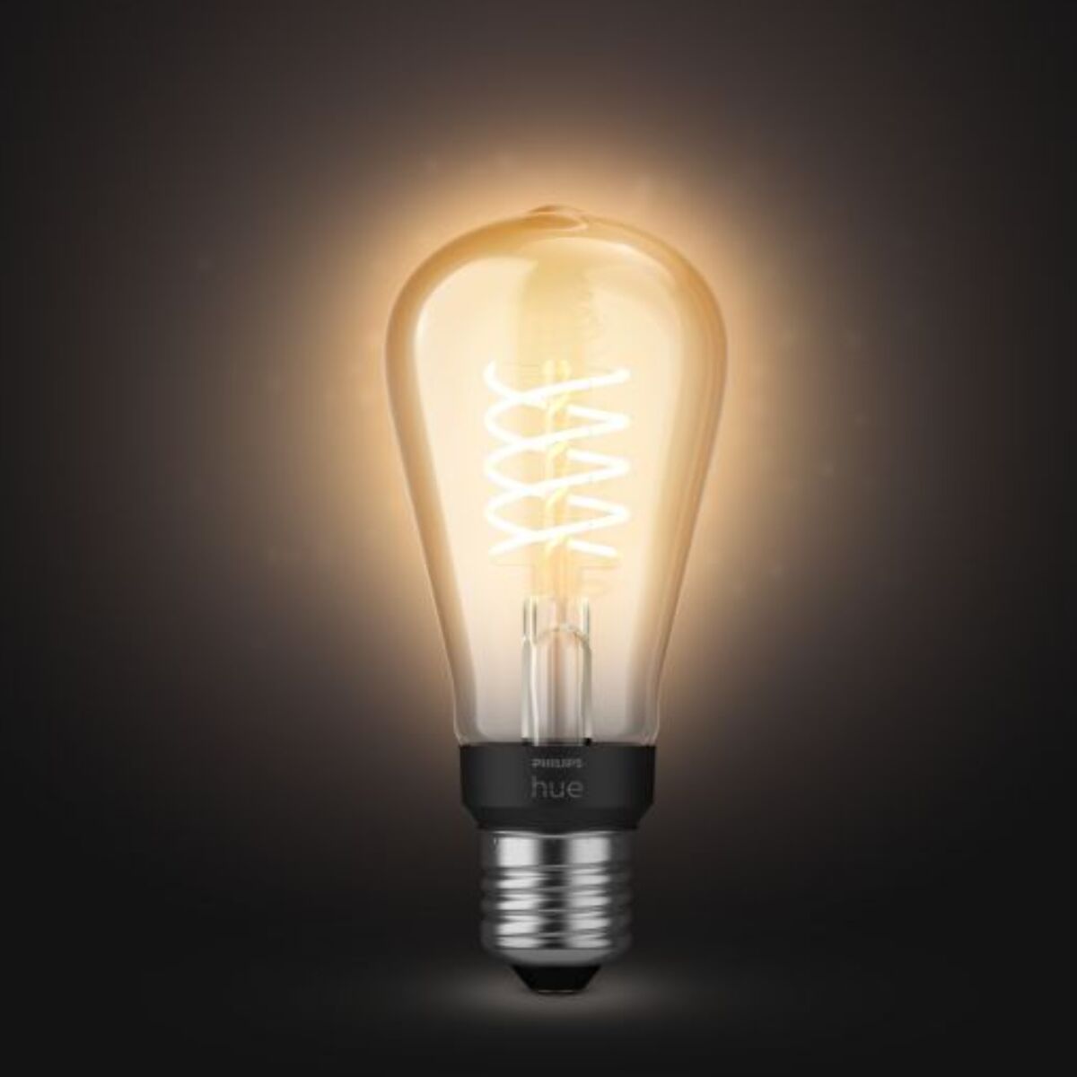 Ampoule LED connectée PHILIPS HUE White E27 9W Filament Edison