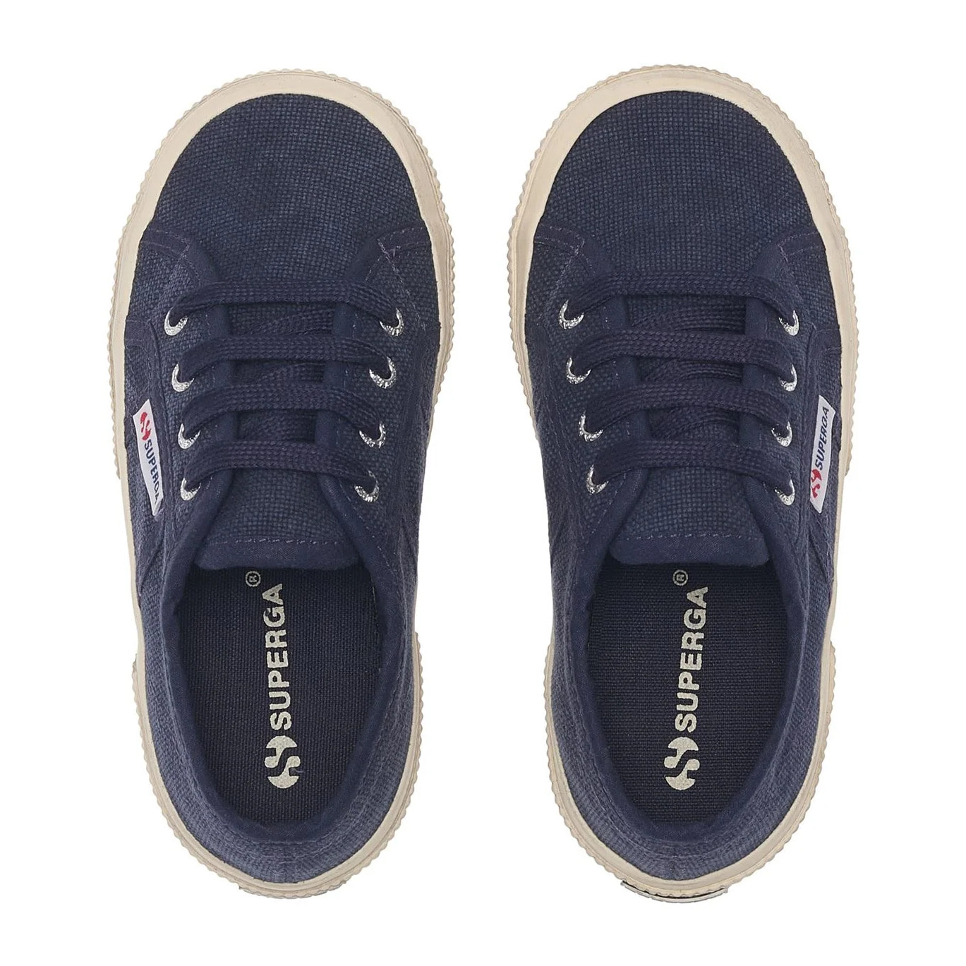 Superga - Bambino/a Bianco - 2750 KIDS COTTON STONE WASH