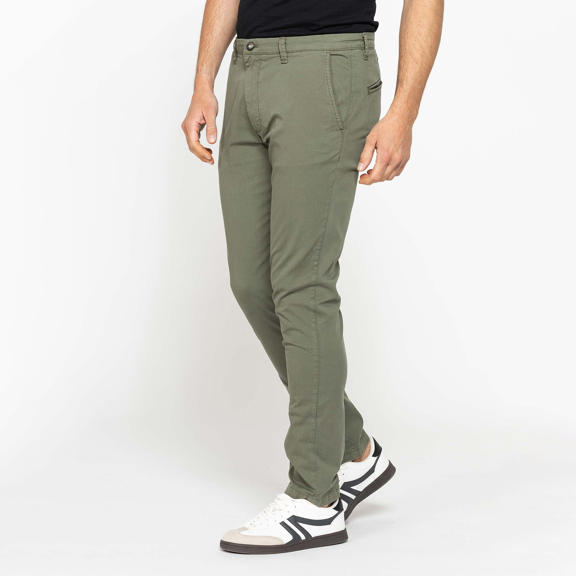 PANTALONE CHINO MOD. 617 IN GABARDINA ELASTICIZZATA