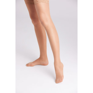 Calze autoreggenti beige 20 denari