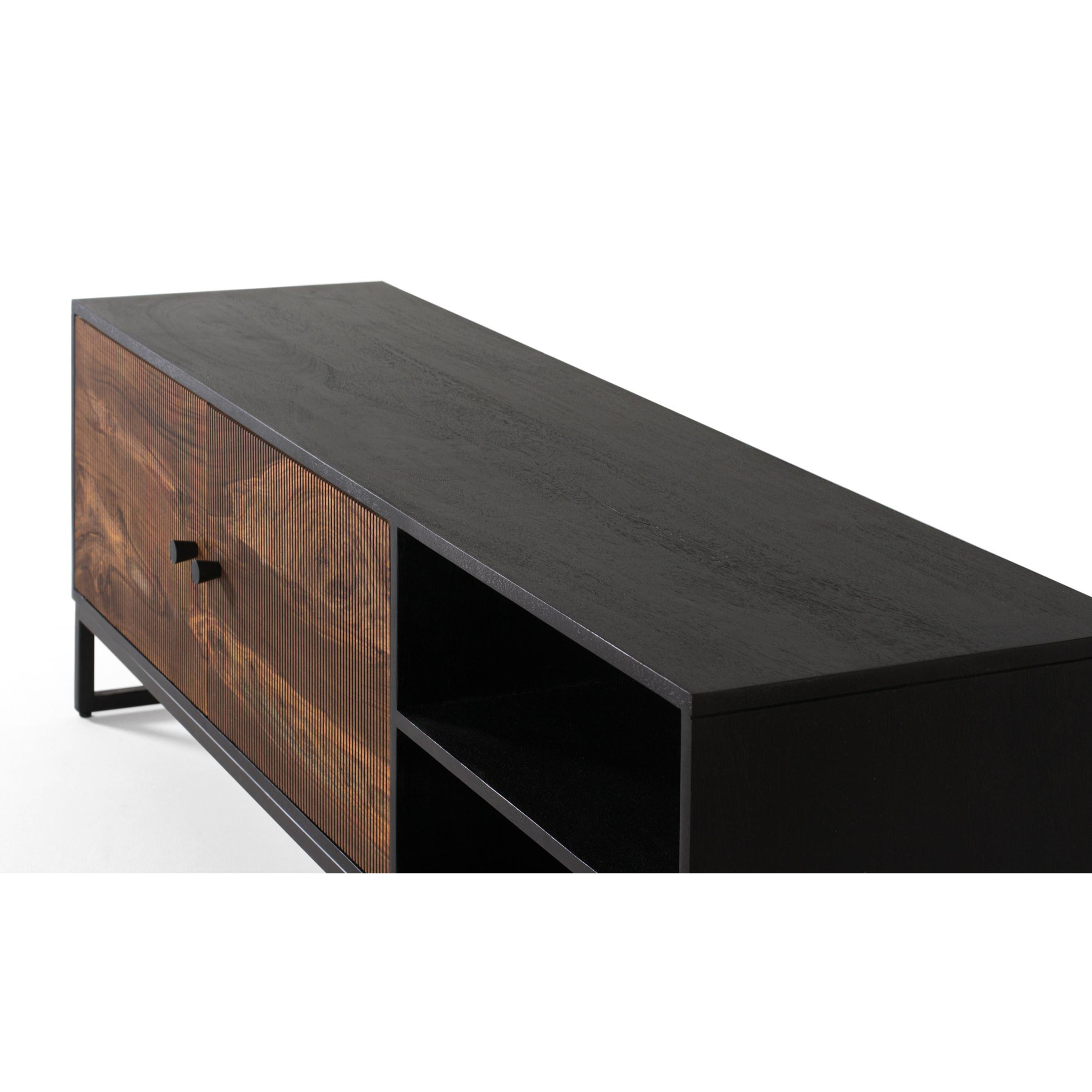 Mueble TV de Madera de Mango 150 Cm Estilo Rústico Moderno