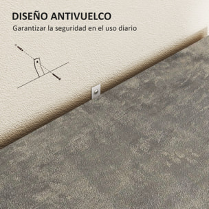 Aparador de 2 Puertas de Cierre Suave Aparador de Salón con Estante Mueble Auxiliar para Cocina Dormitorio Entrada 80x37x80 cm Gris Cemento y Blanco Brillo