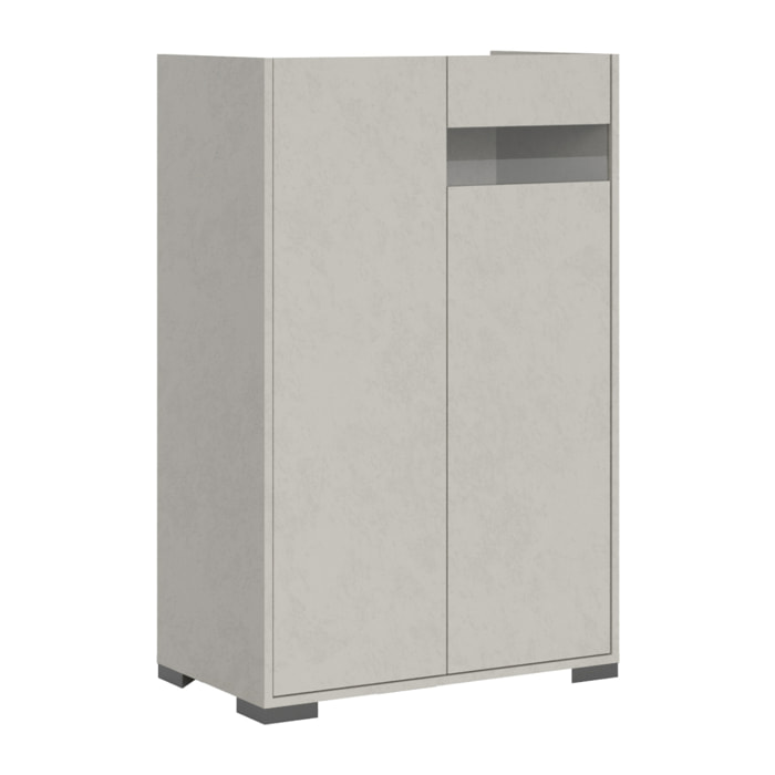 Credenza alta 2 ante 70x35x110 cm Riflesso cashmere