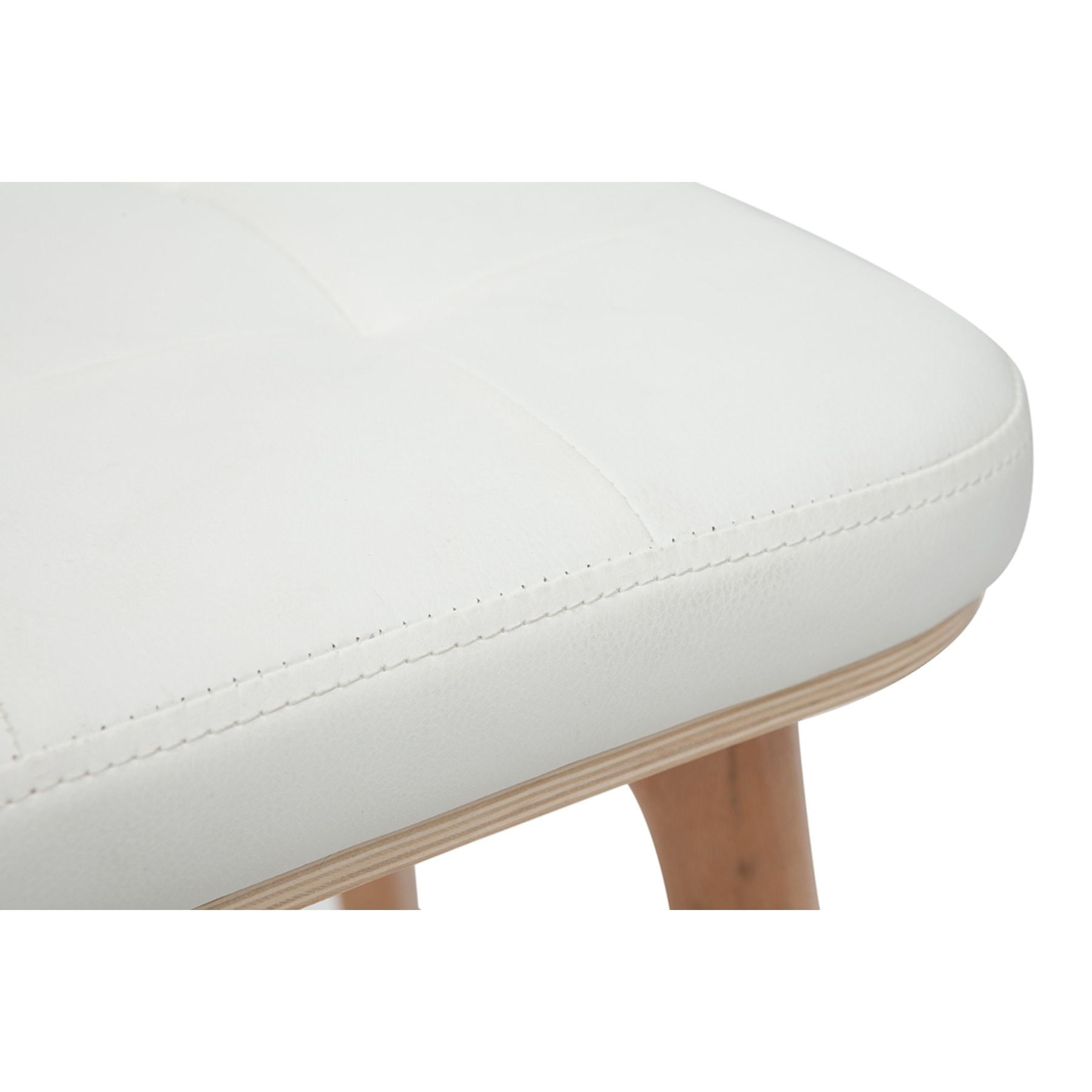 Tabourets de bar blancs et bois clair 65 cm (lot de 2) GRAMMA