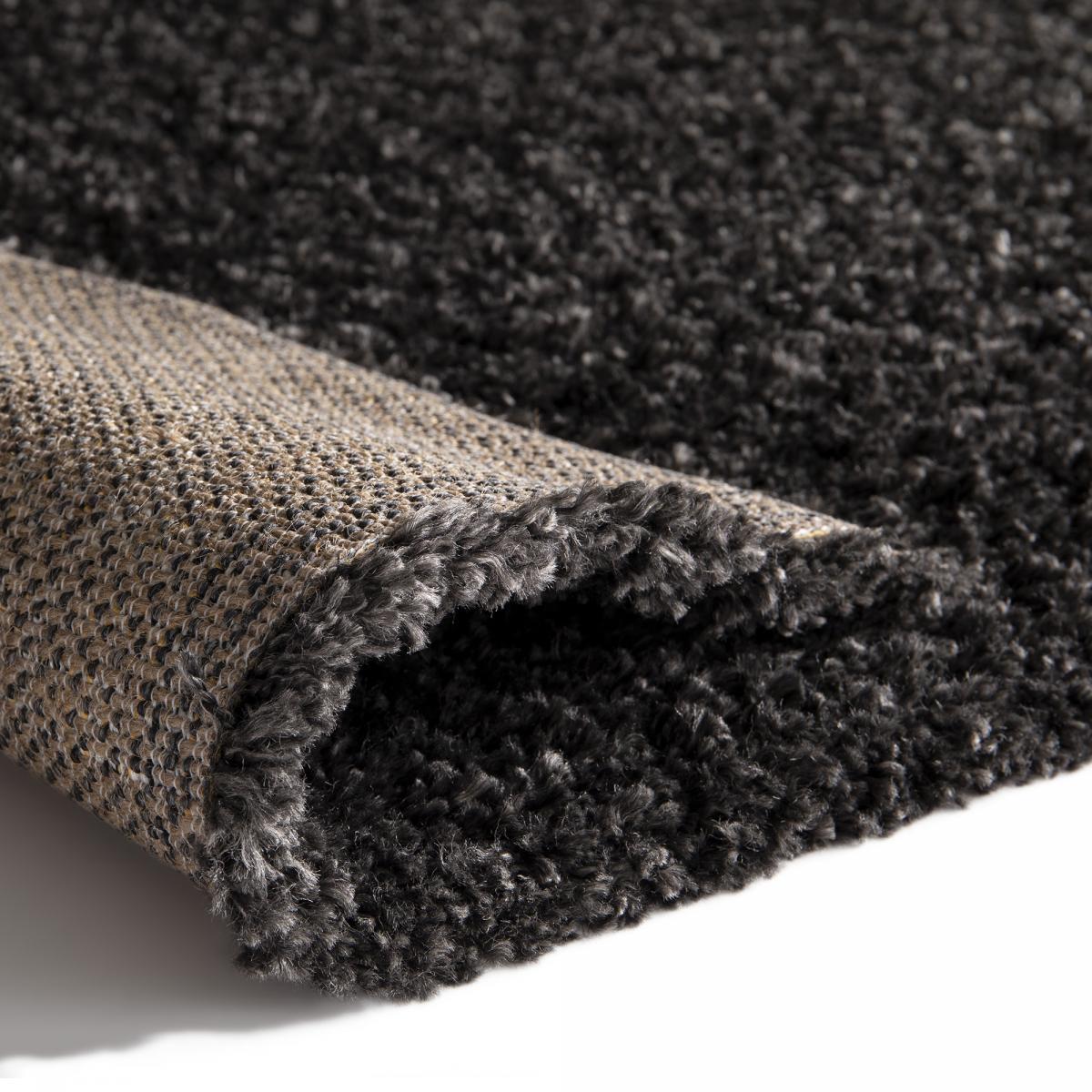 Tapis shaggy tissé motif uni BAIVAL