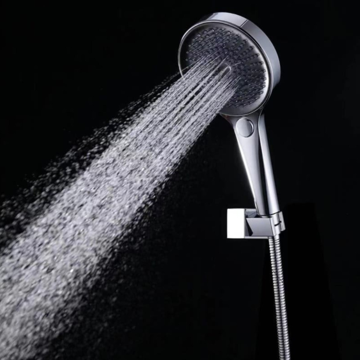 Douchette à main 3 jets,  diamètre 12,5 cm, noir mat (SATBSRS81C)